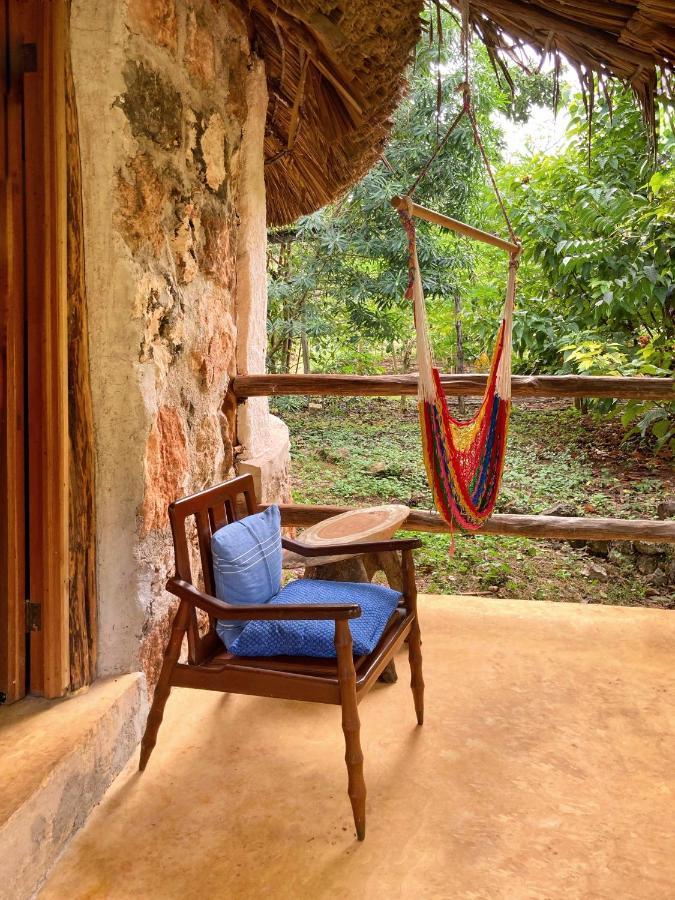 Encantadora Villa Maya Tradicional En Rancho Agroecologico Tzucaceb Exterior foto