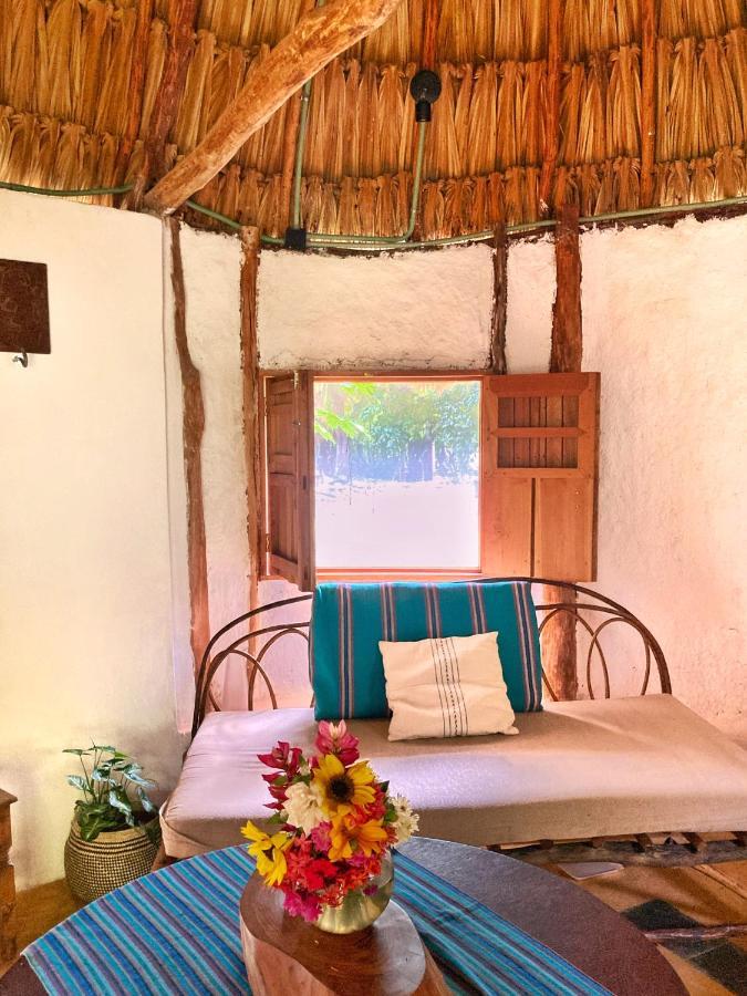 Encantadora Villa Maya Tradicional En Rancho Agroecologico Tzucaceb Exterior foto