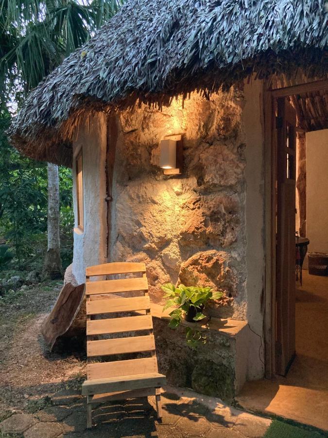 Encantadora Villa Maya Tradicional En Rancho Agroecologico Tzucaceb Exterior foto