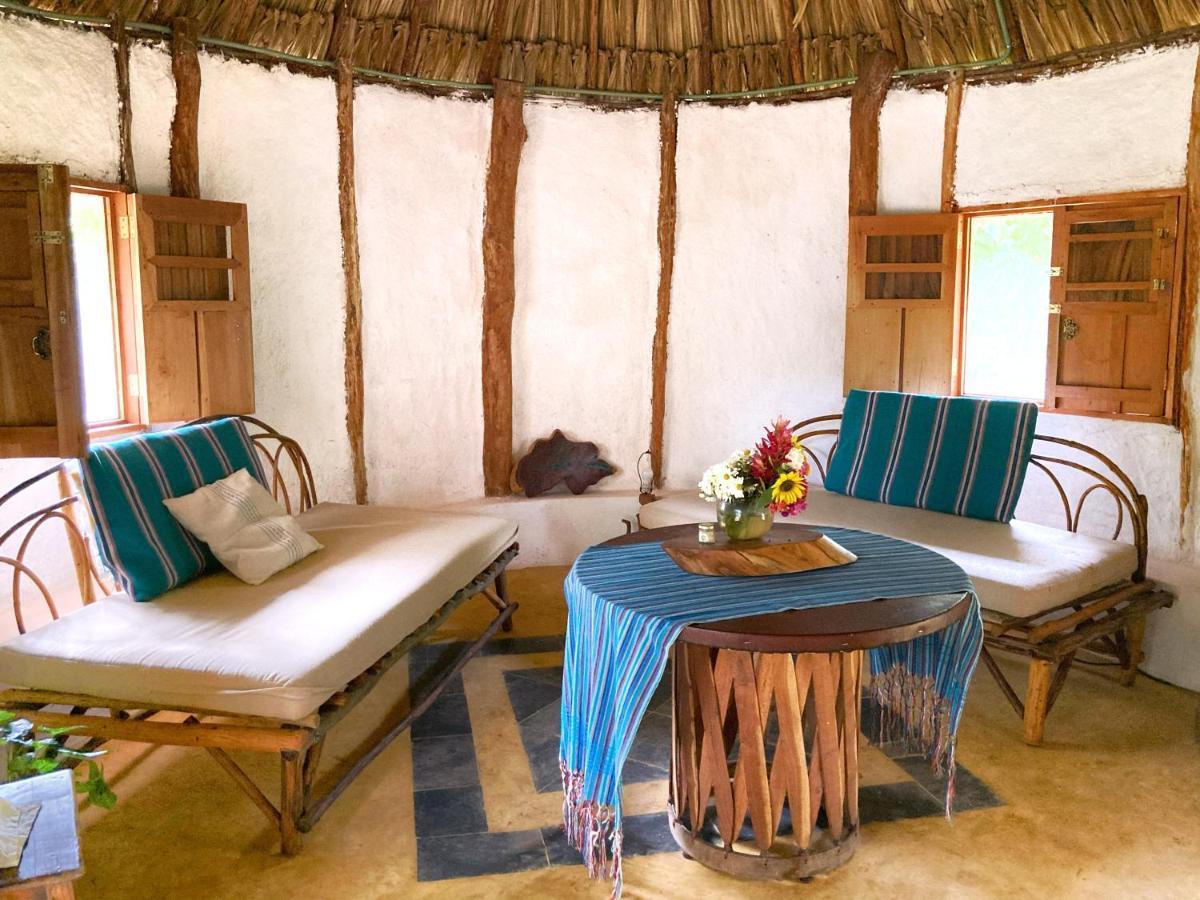 Encantadora Villa Maya Tradicional En Rancho Agroecologico Tzucaceb Exterior foto